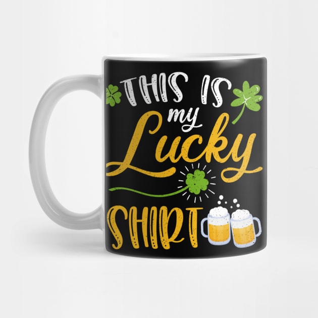 Beer This is My Lucky Shirt St Patrick's Day by maximel19722